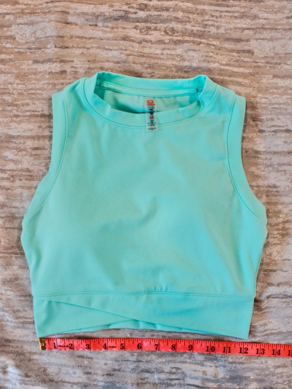 Mono B Mint Green Cropped Workout Tank Size Medium - Picture 4 of 5